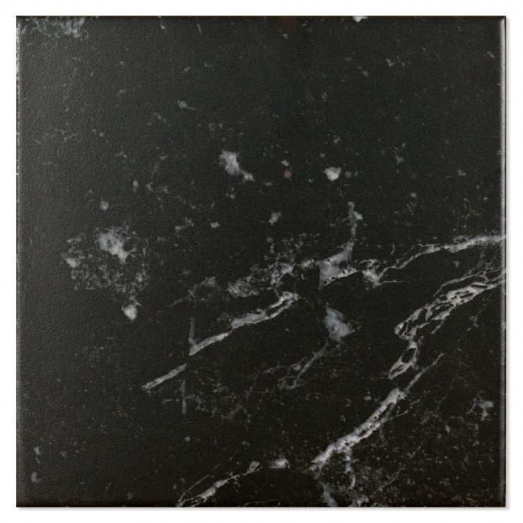 Marmor Klinker Viktoriano Svart Matt 15x15 cm-0
